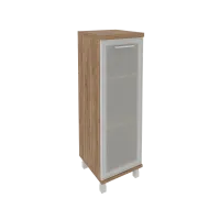 Шкаф средний узкий со стеклом в раме KSU-2.4R L