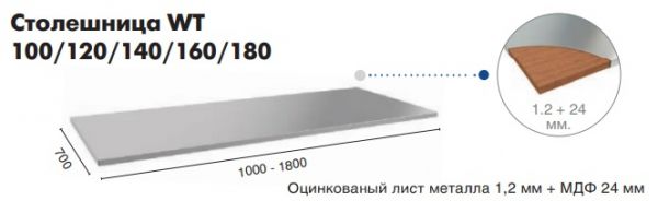 Столешница Profi WT-120