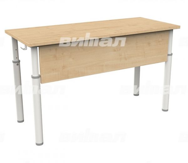 Стол ученический 2-х местный регулируемый,гр.3-5,4-6,5-7 на круглой трубе "40-50"