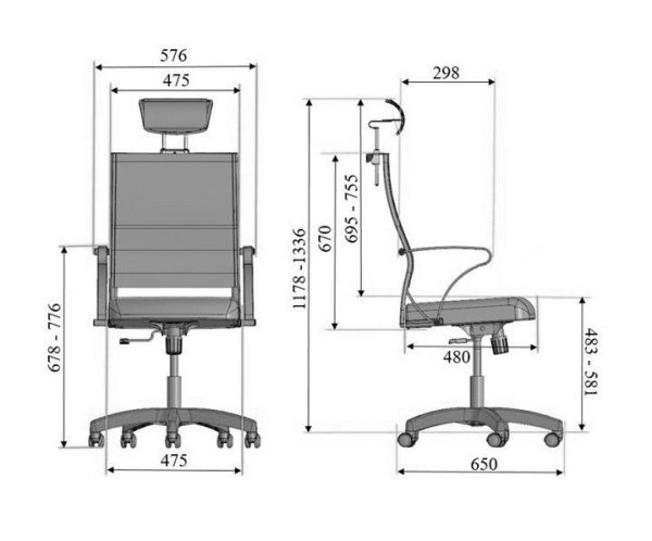 Кресло офисное ErgoLife Sit Air B2-4 (хром)