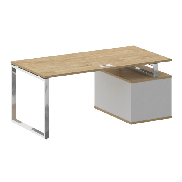 Стол руководителя с опорной тумбой SK.SRT-180 L