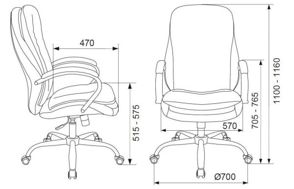 Кресло руководителя Бюрократ T-9950SL Fabric