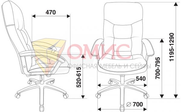 Кресло руководителя Бюрократ T-9908AXSN-AB chrom